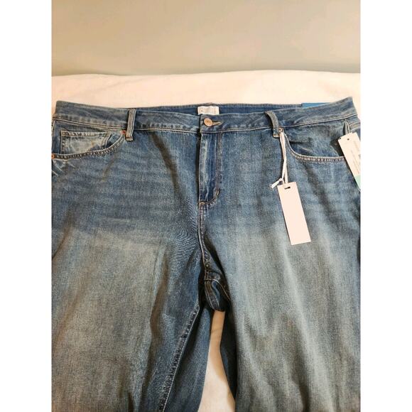 Market & Spruce NWT Aspen Jeans Womens 24W Blue Straight High Rise Stitchfix - Picture 4 of 15